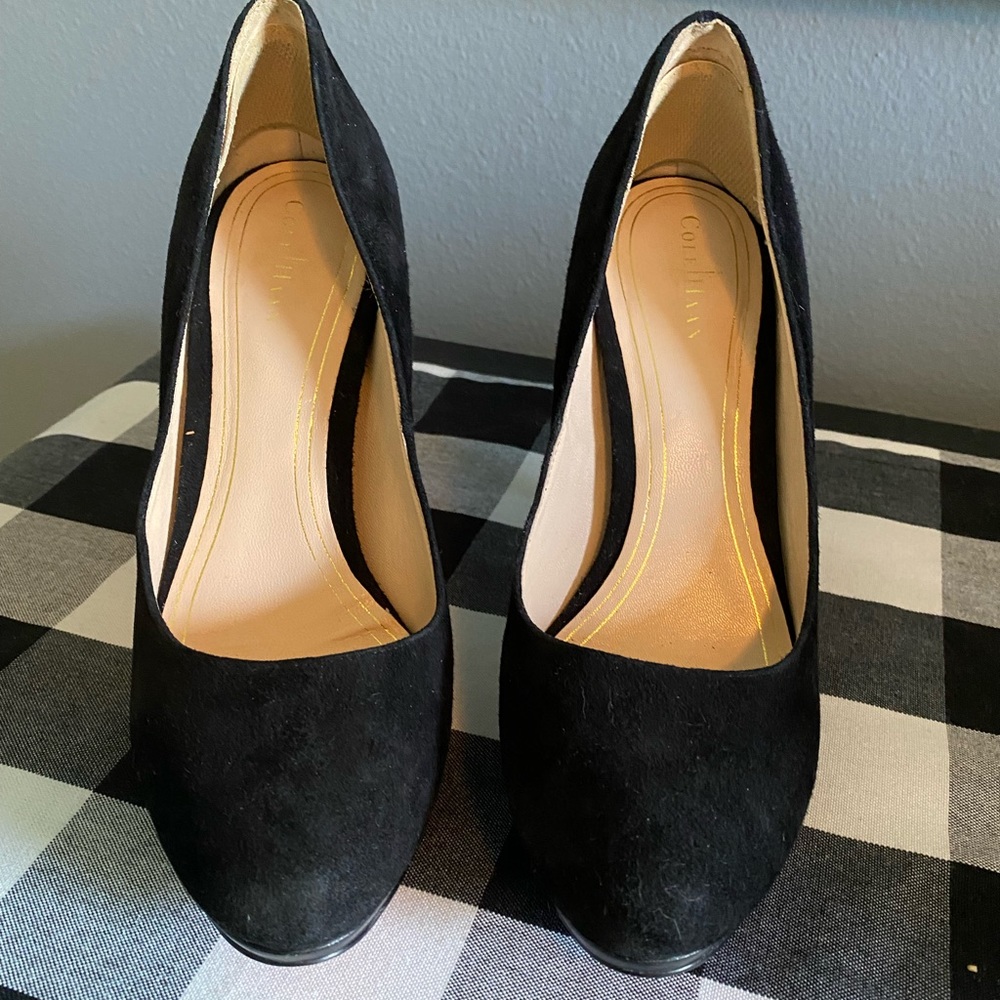 Cole Haan Black Suede High Heels